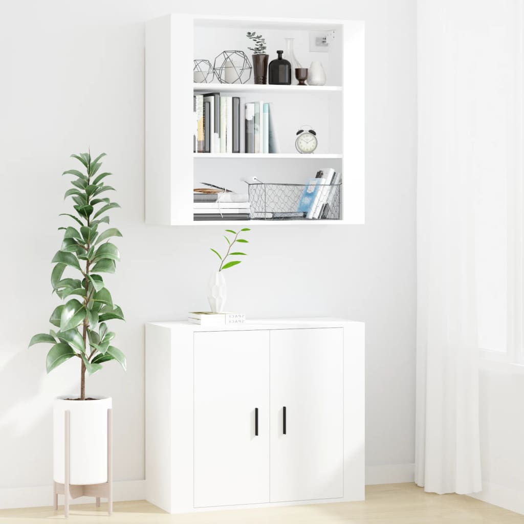 Wall Cabinet 80X33X80 Cm Engineered Wood