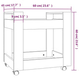 Desk Trolley 60X45X60 Cm Engineered Wood