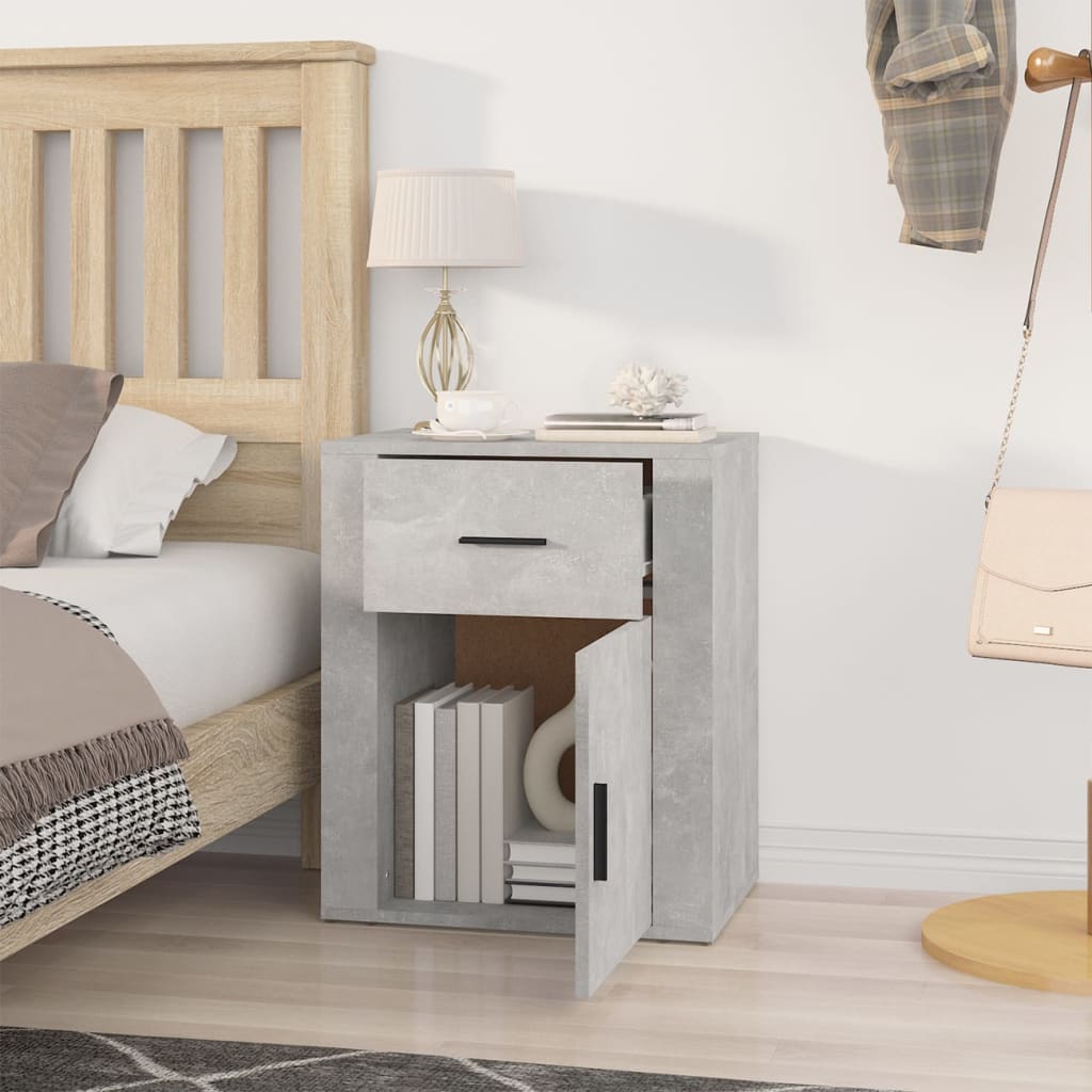 Bedside Cabinet 50X36X60 Cm Engineered Wood