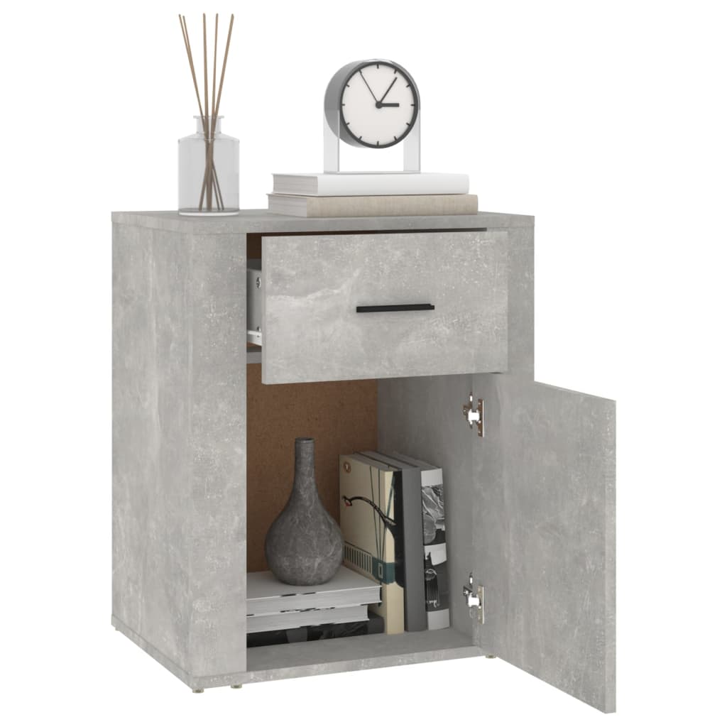 Bedside Cabinet 50X36X60 Cm Engineered Wood