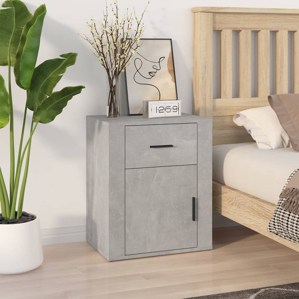 Bedside Cabinet 50X36X60 Cm Engineered Wood