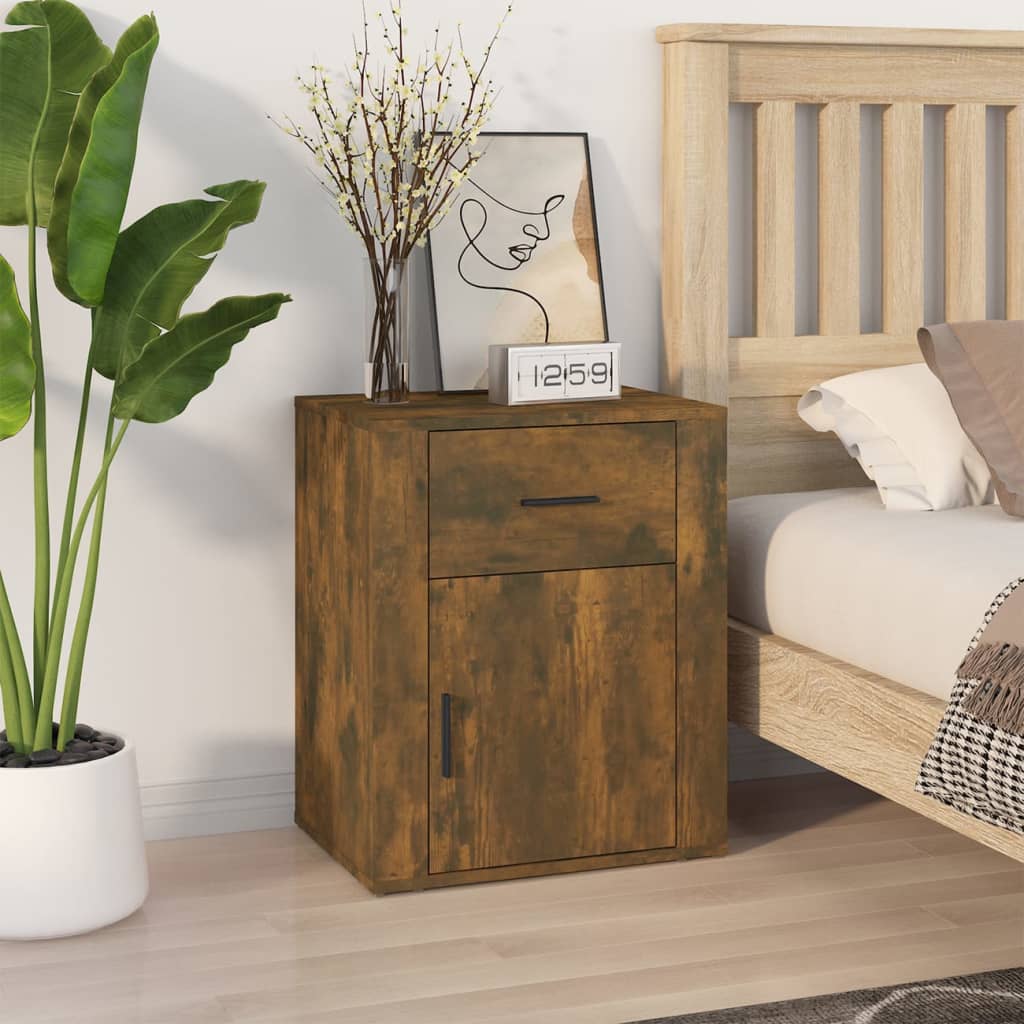 Bedside Cabinet 50X36X60 Cm Engineered Wood