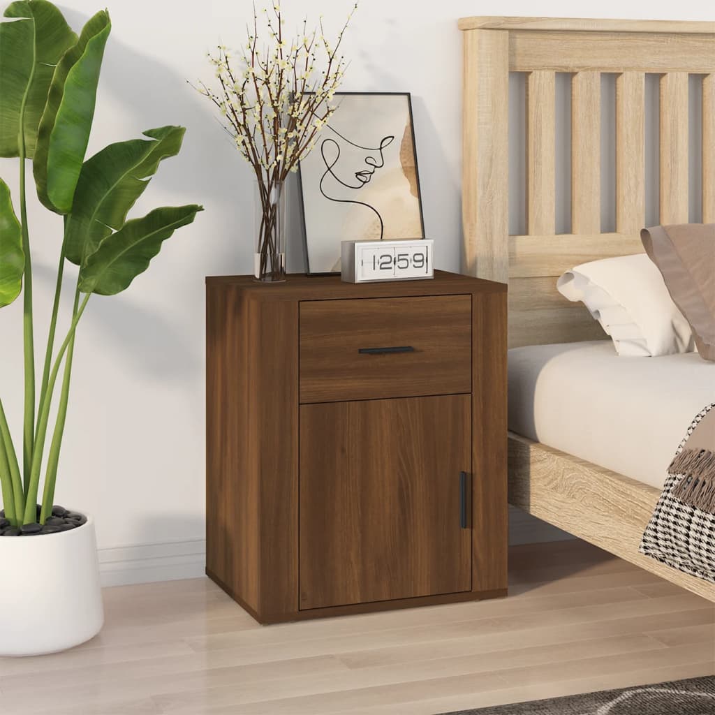 Bedside Cabinet 50X36X60 Cm Engineered Wood