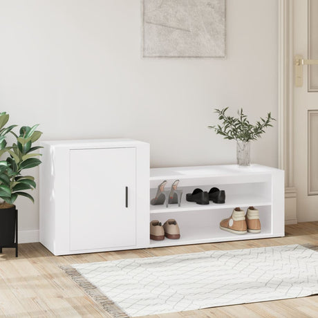 Shoe Cabinet 130X35X54 Cm Engineered Wood