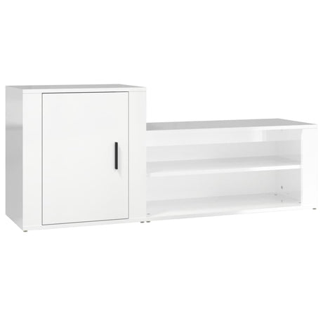 Shoe Cabinet 130X35X54 Cm Engineered Wood