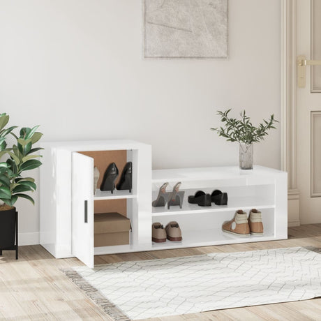 Shoe Cabinet 130X35X54 Cm Engineered Wood