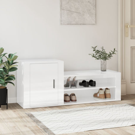 Shoe Cabinet 130X35X54 Cm Engineered Wood