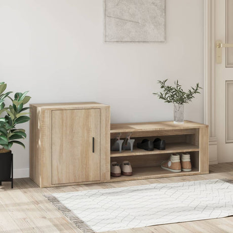 Shoe Cabinet 130X35X54 Cm Engineered Wood