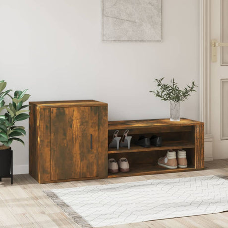 Shoe Cabinet 130X35X54 Cm Engineered Wood