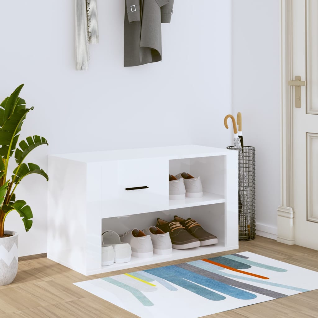 Shoe Cabinet 80X35X45 Cm Engineered Wood