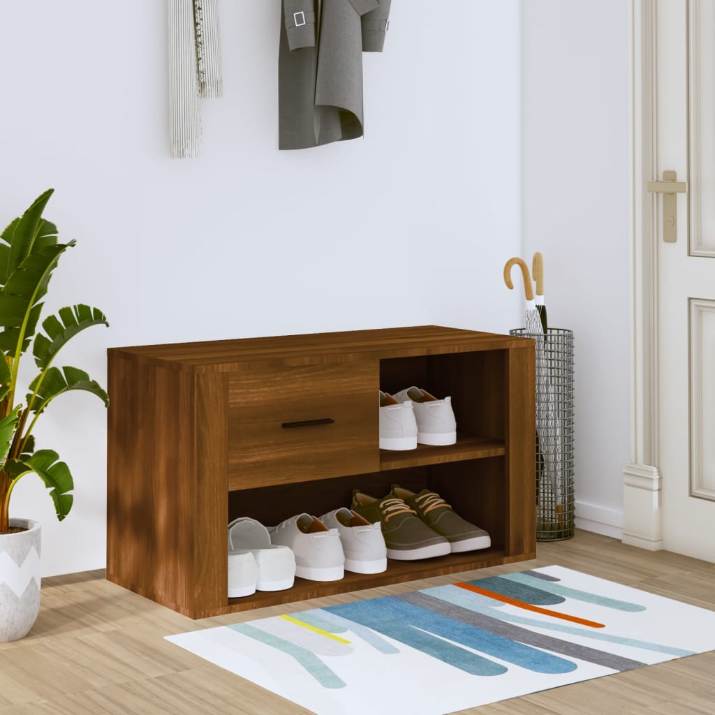 Shoe Cabinet 80X35X45 Cm Engineered Wood