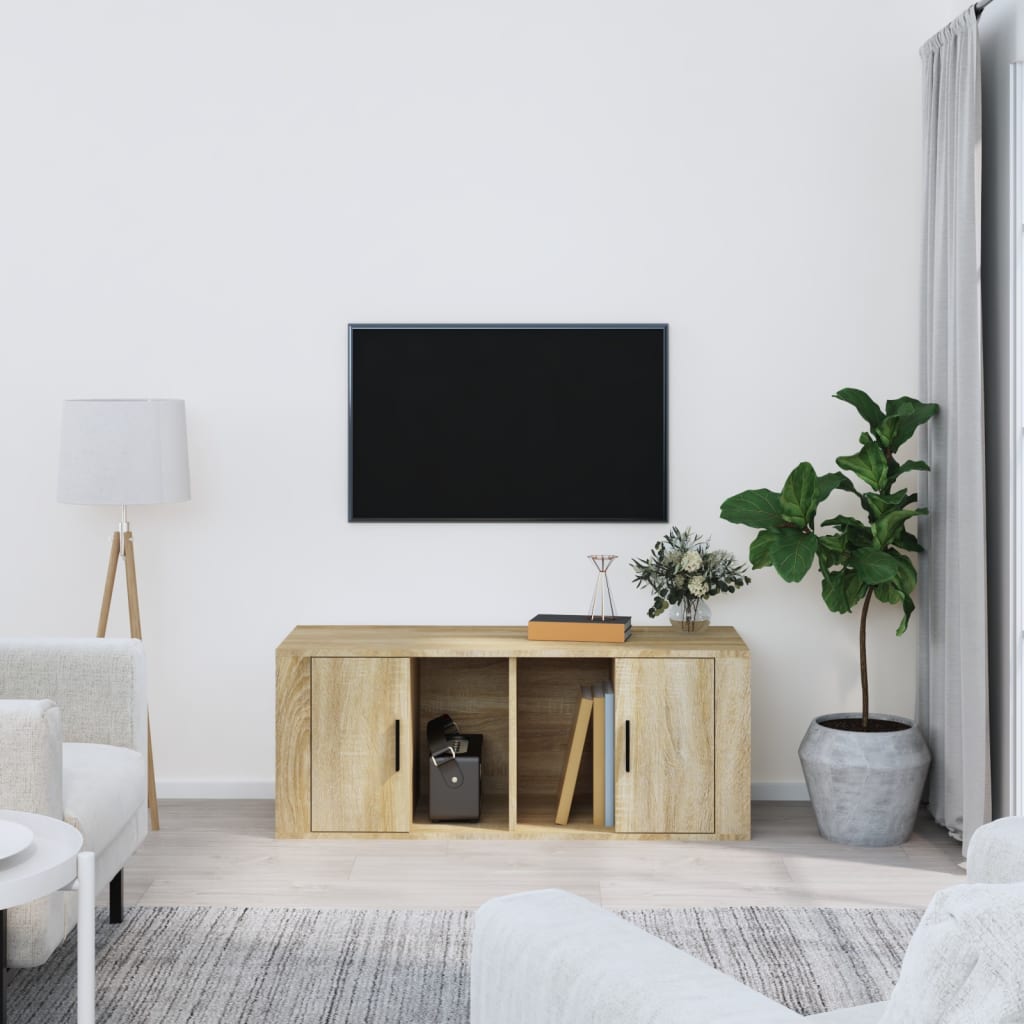 Tv Cabinet 100X35X40 Cm Engineered Wood