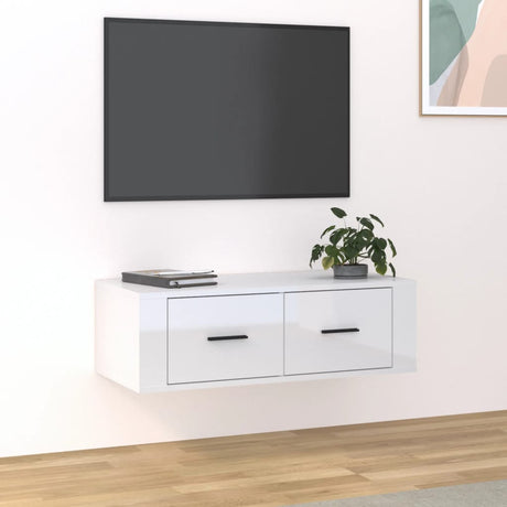 Hanging Tv Cabinet 80X36X25 Cm Engineered Wood
