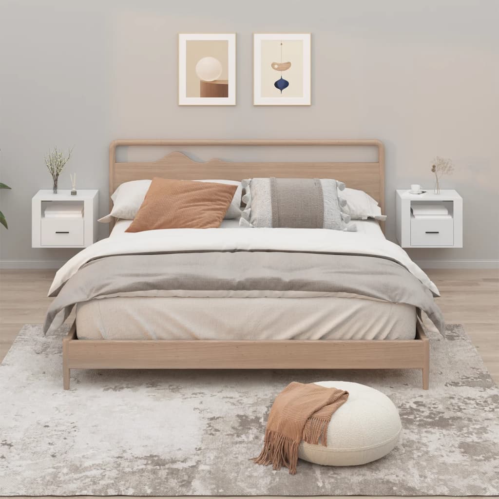 Wall-Mounted Bedside Cabinet 50X36X40 Cm