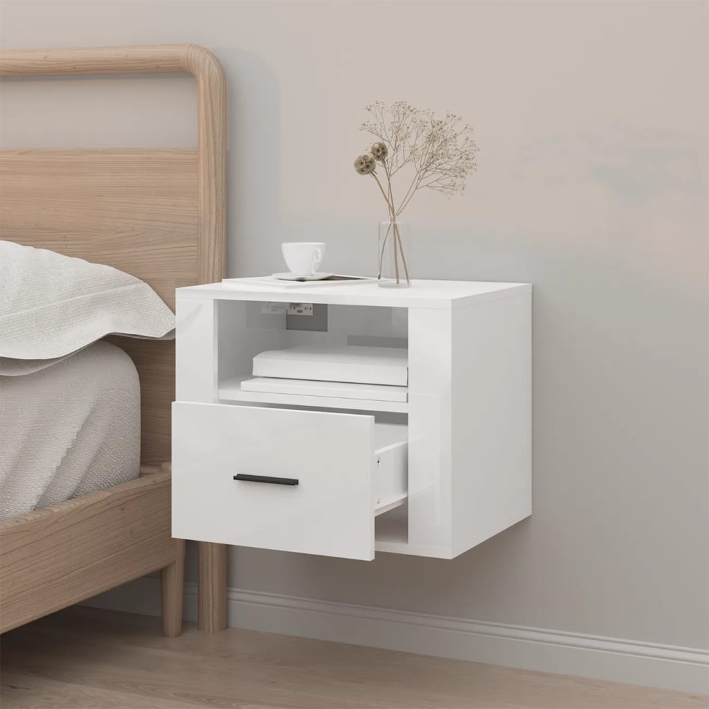 Wall-Mounted Bedside Cabinet 50X36X40 Cm