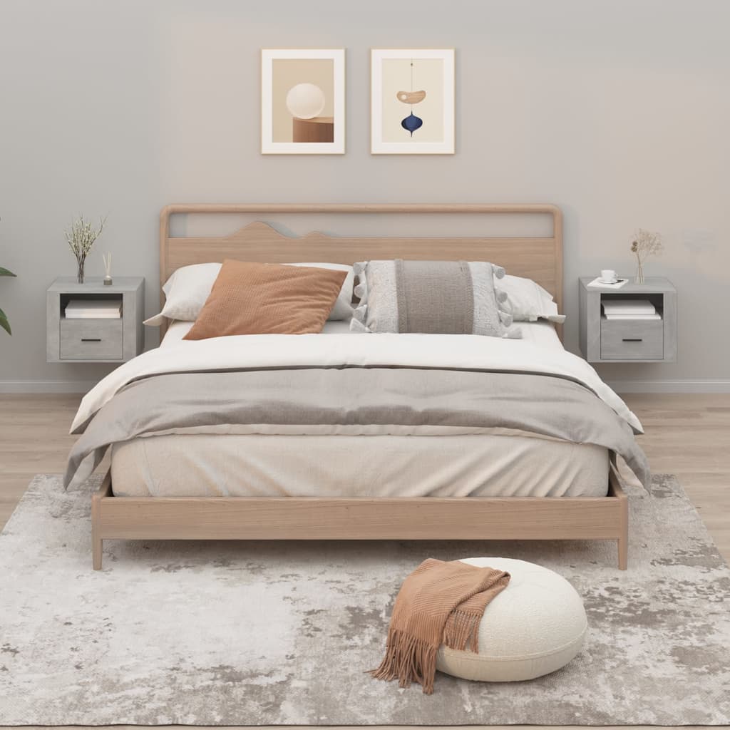 Wall-Mounted Bedside Cabinet 50X36X40 Cm