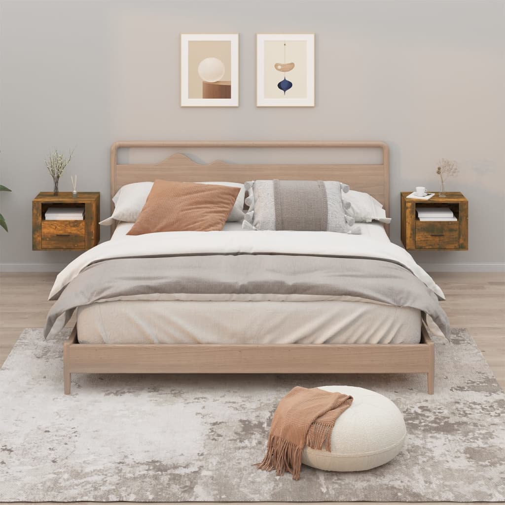 Wall-Mounted Bedside Cabinet 50X36X40 Cm