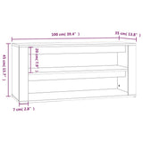 Shoe Rack 100X35X45 Cm Engineered Wood