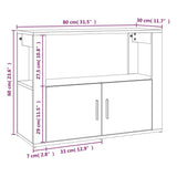 Sideboard 80X30X60 Cm Engineered Wood