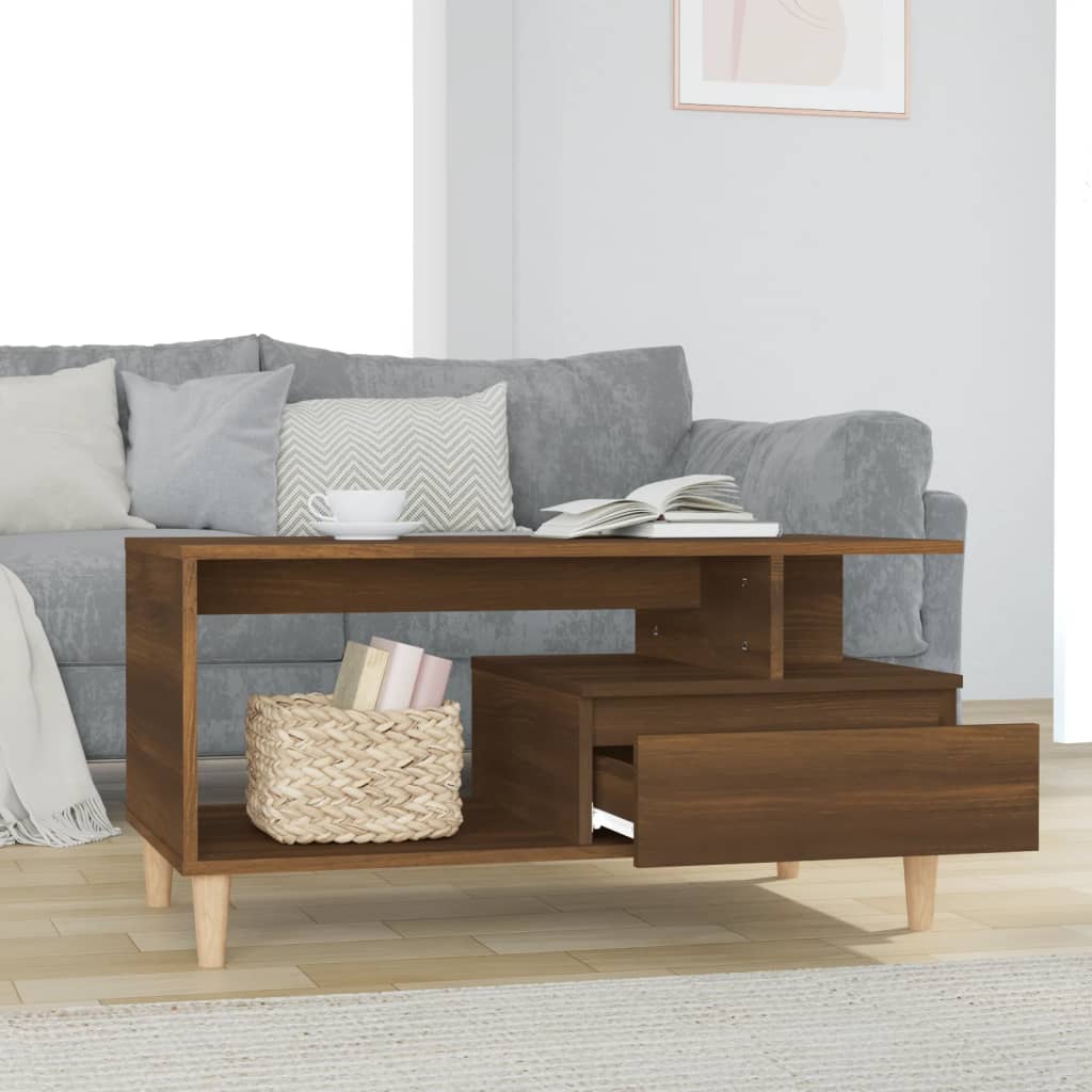 Coffee Table 90X49X45 Cm Engineered Wood
