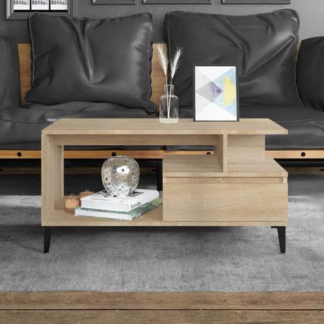 Coffee Table 90X49X45 Cm Engineered Wood
