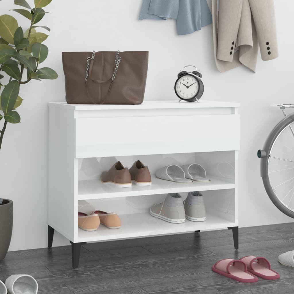 Shoe Cabinet 70X36X60 Cm Engineered Wood