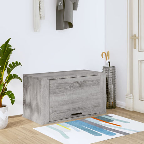 Wall-Mounted Shoe Cabinet 70X35X38 Cm Engineered Wood