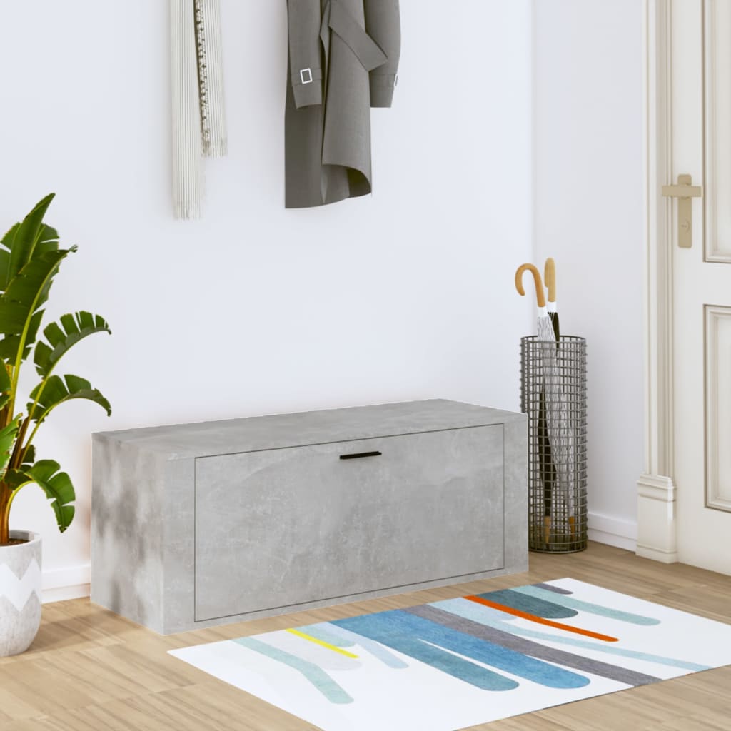 Wall Shoe Cabinet 100X35X38 Cm Engineered Wood