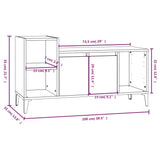 Tv Cabinet 100X35X55 Cm Engineered Wood
