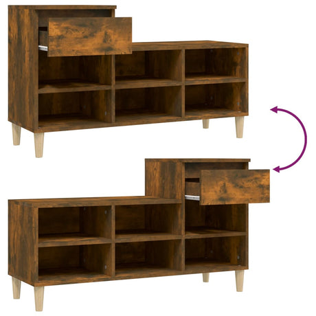 Shoe Cabinet 102X36X60 Cm Engineered Wood