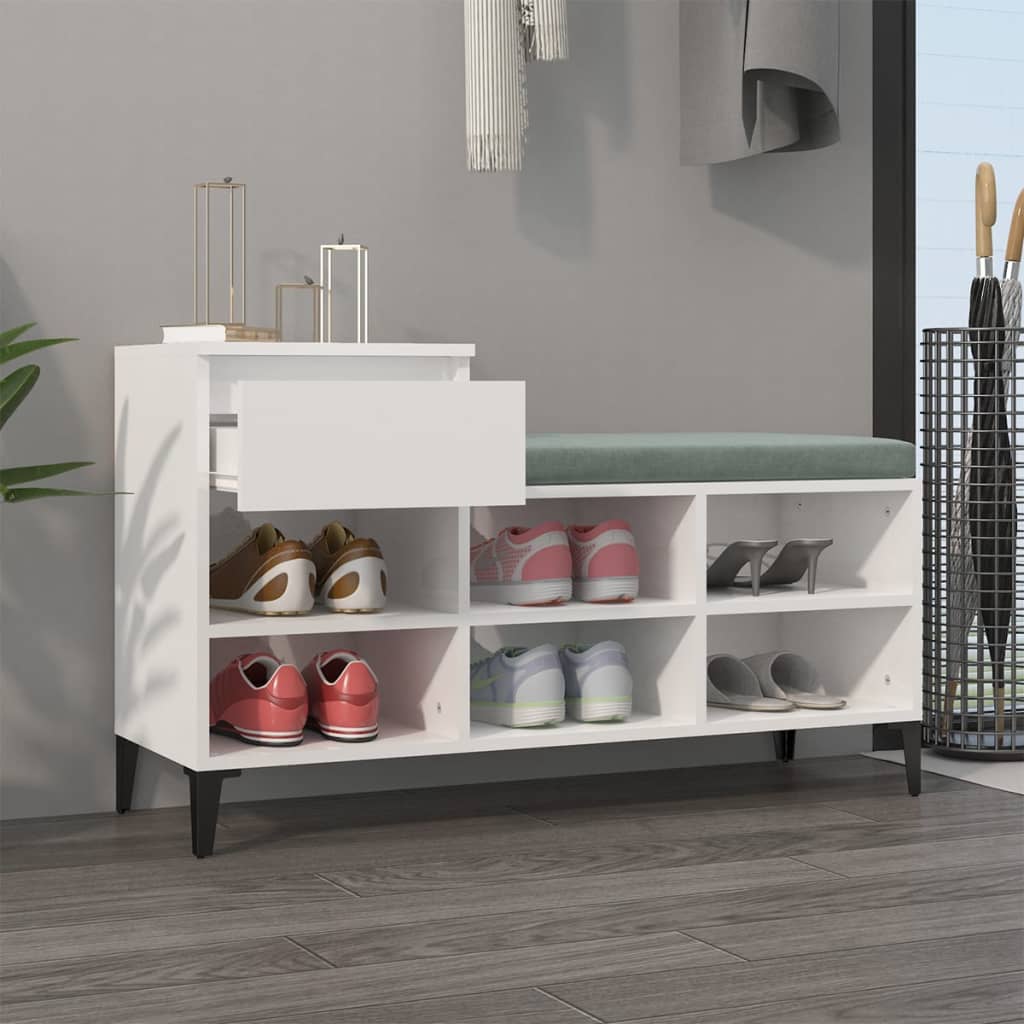 Shoe Cabinet 102X36X60 Cm Engineered Wood