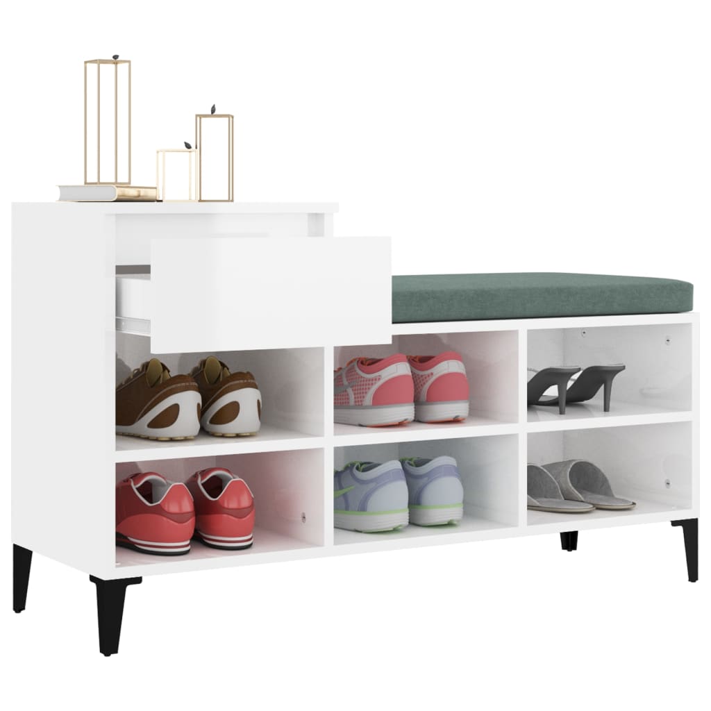 Shoe Cabinet 102X36X60 Cm Engineered Wood