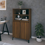 Highboard 60X36X110 Cm Engineered Wood