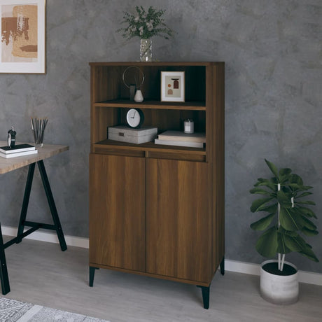 Highboard 60X36X110 Cm Engineered Wood