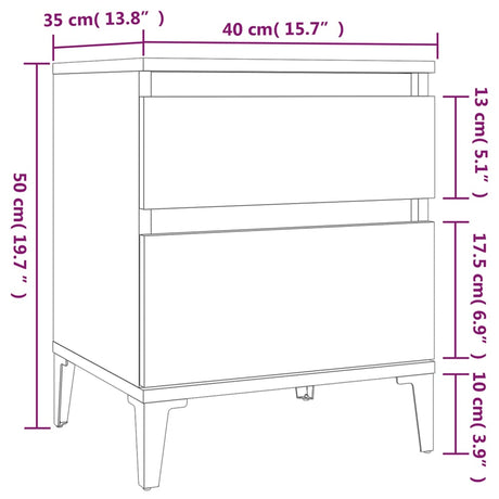 Bedside Cabinet 40X35X50 Cm