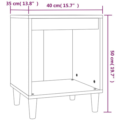 Bedside Cabinets 2 Pcs 40X35X50 Cm