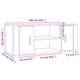 Tv Cabinet 100X35X40 Cm Engineered Wood