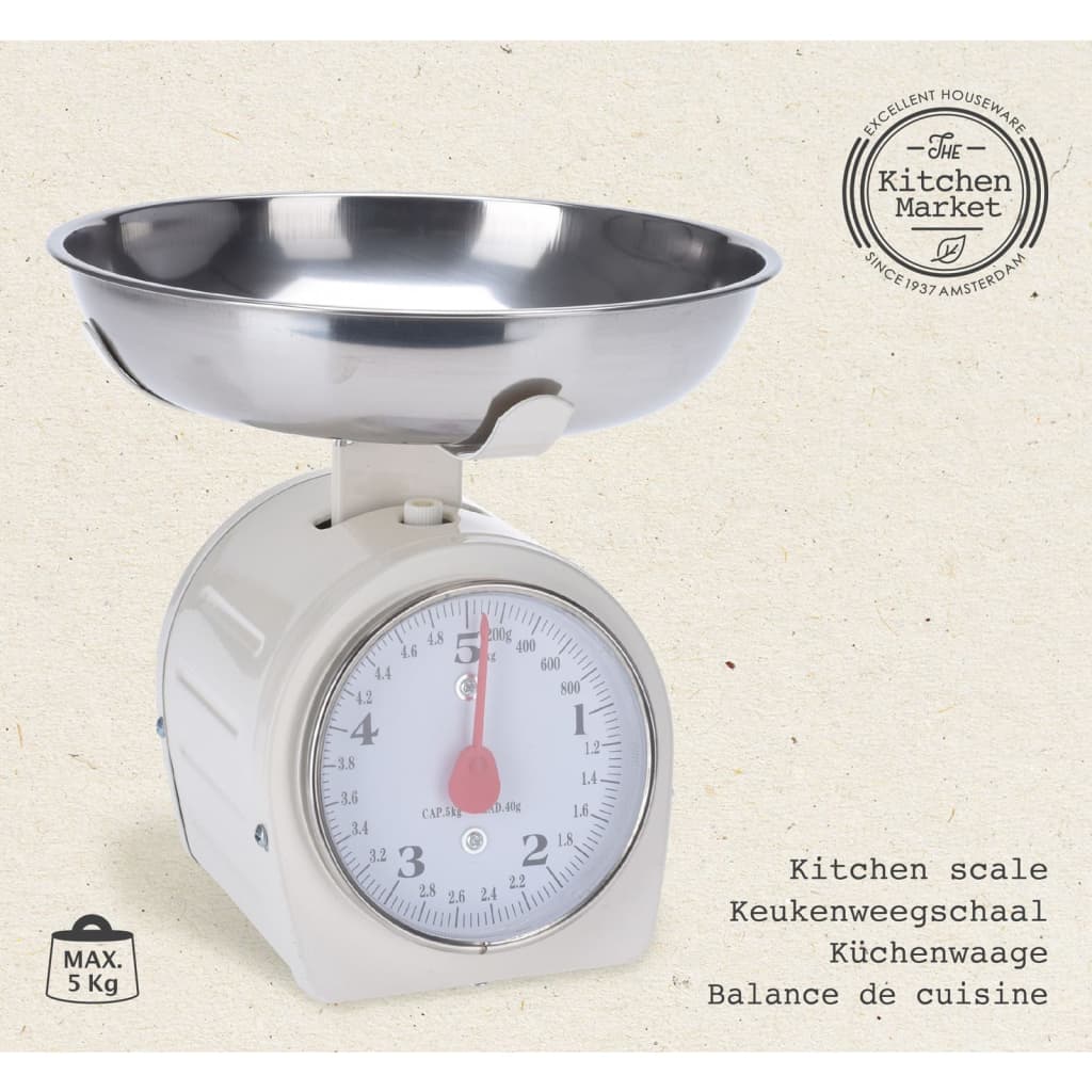 Excellent Houseware Kitchen Scales 5 Kg Metal