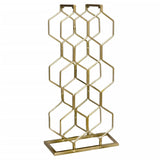 Wine Rack for 8 Bottles Metal Gold