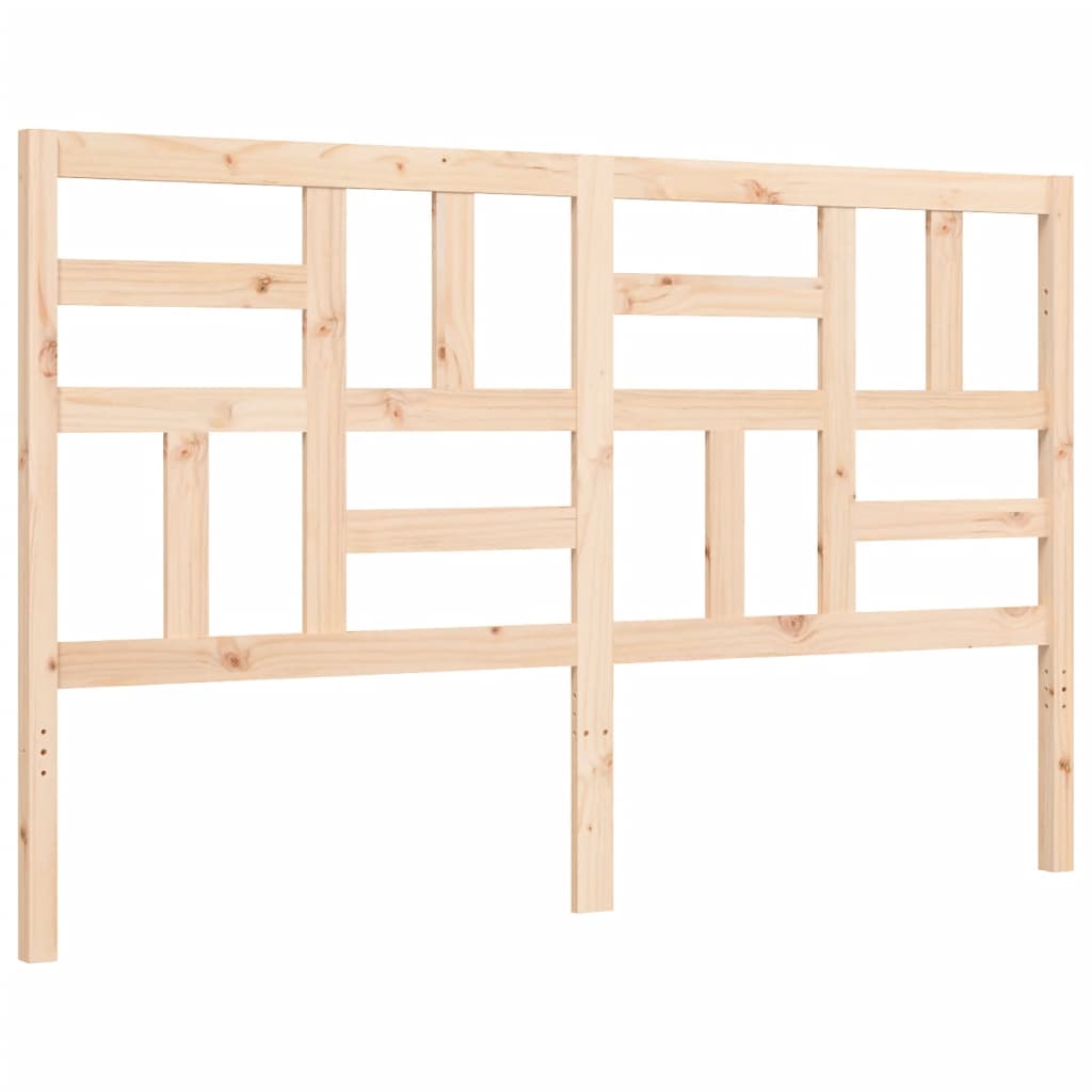 Bed Frame without Mattress King Size Solid Wood