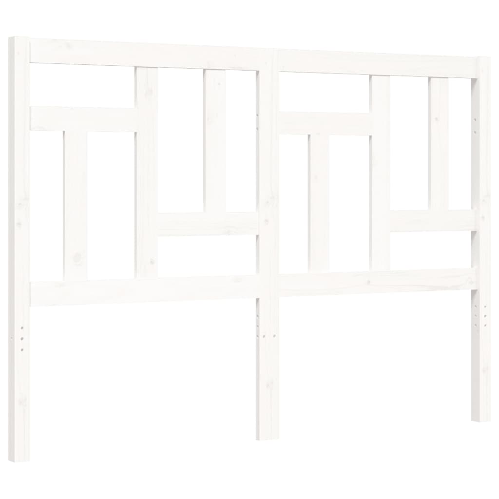 Bed Frame without Mattress White 120x200 cm Solid Wood