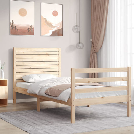 Bed Frame Without Mattress Small Double Solid Wood