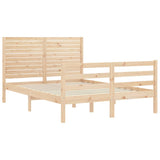 Bed Frame without Mattress Small Double Solid Wood