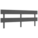 Bed Frame without Mattress Grey 200x200 cm Solid Wood