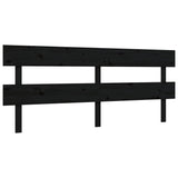 Bed Frame without Mattress Black 200x200 cm Solid Wood