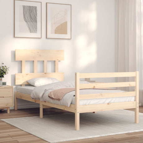 Senior Bed Without Mattress Single Solid Wood