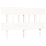 Bed Frame without Mattress White 140x190 cm Solid Wood