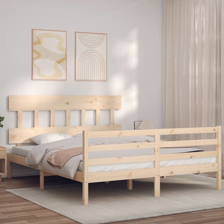 Senior Bed Without Mattress Single Solid Wood