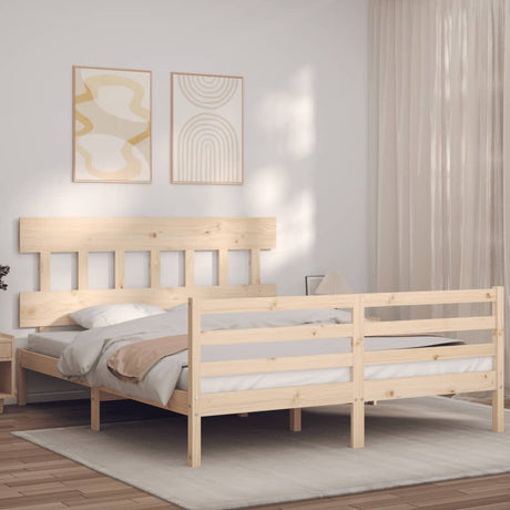 Senior Bed Without Mattress Single Solid Wood