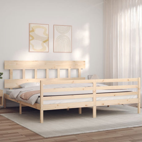 Senior Bed Without Mattress Single Solid Wood